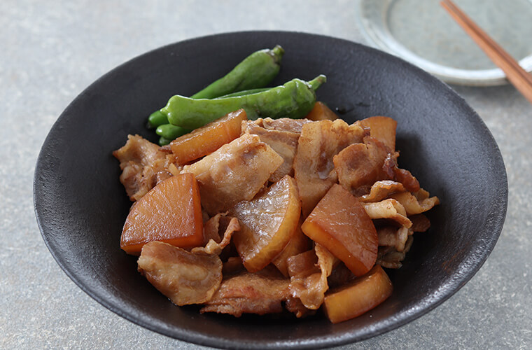 豚バラ大根の甘辛煮