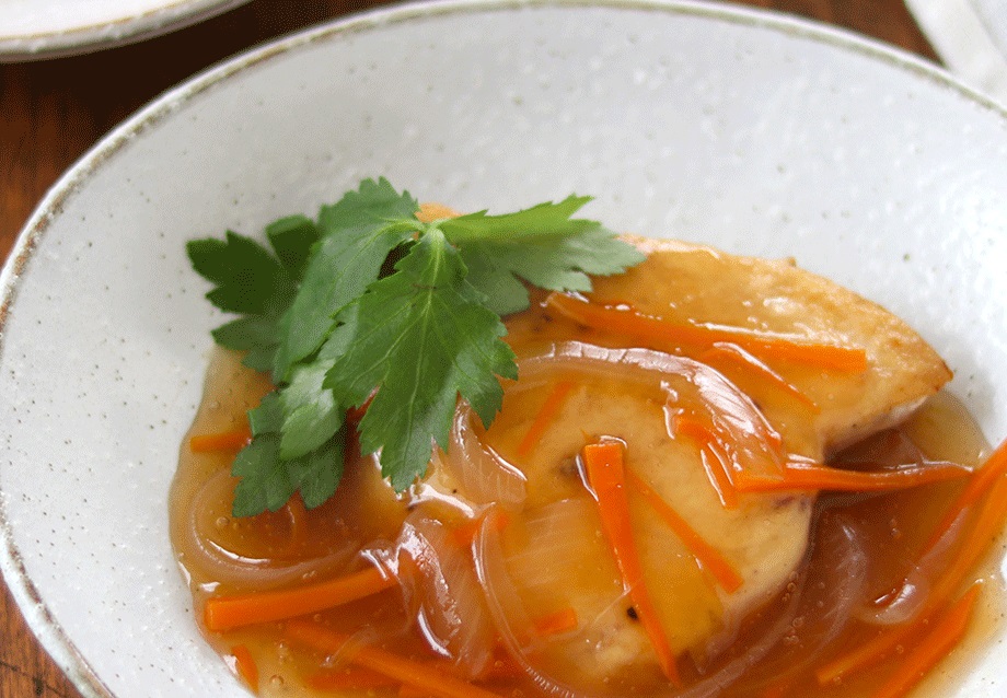 白身魚のソテー 出汁あんかけ